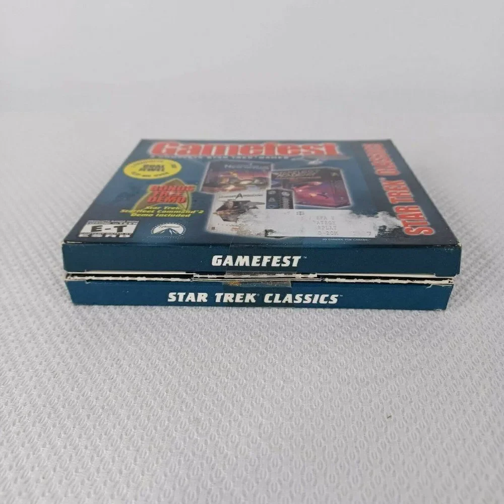 Gamefest Star Trek Classics Dual Jewel Case PC CD-ROM 3 Games